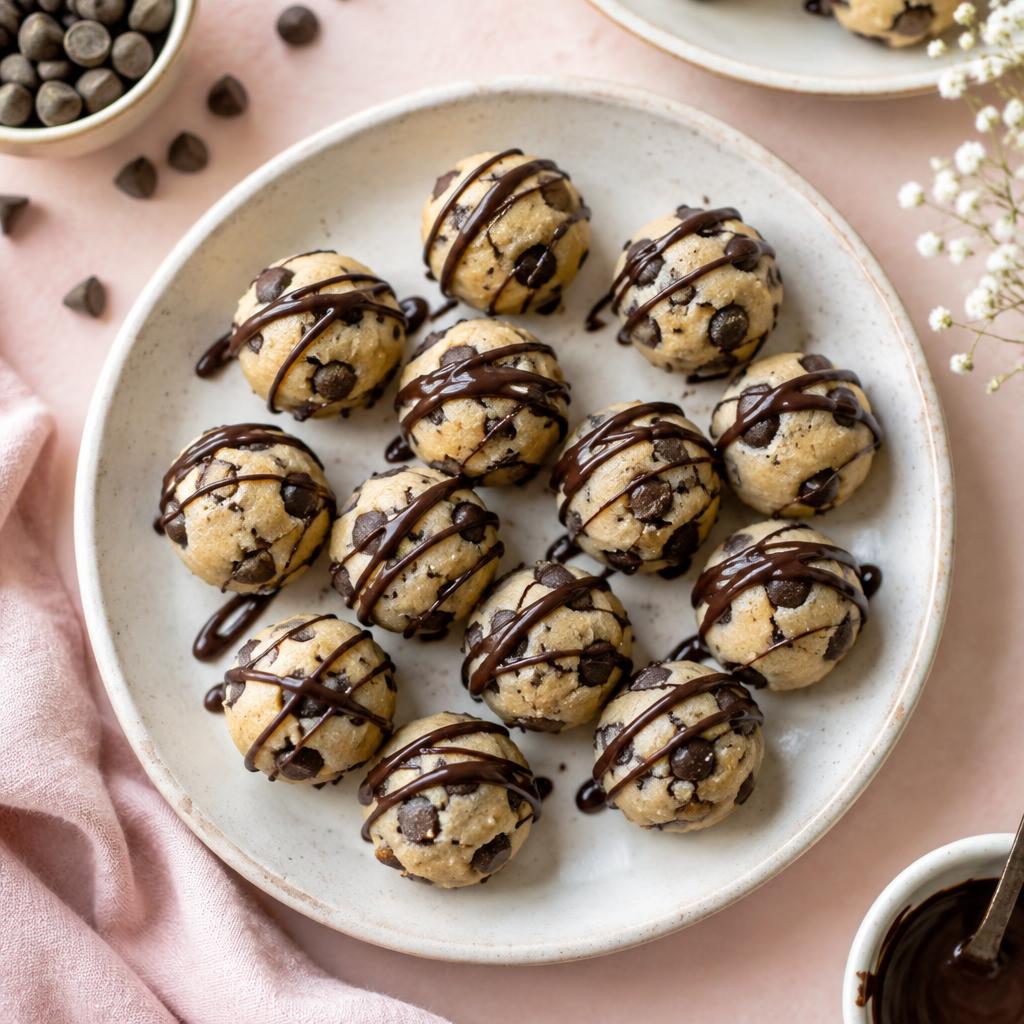 Chocolade-chip cookie dough bites