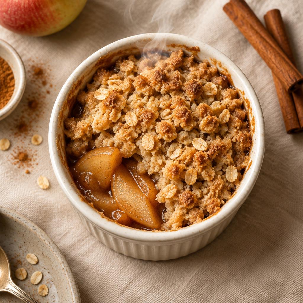 Warme appel-kaneel crumble